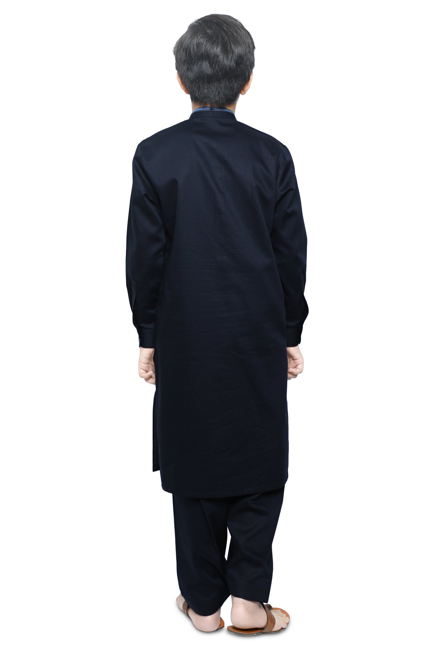 Boys Kurta Shalwar In D-Blue SKU: KBH-0078-D-BLUE - Diners