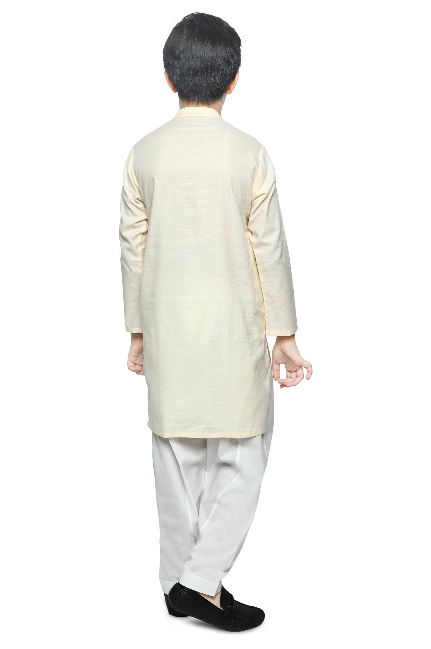 Boys Kurta Shalwar SKU: KBKS-0066-FAWN - Diners