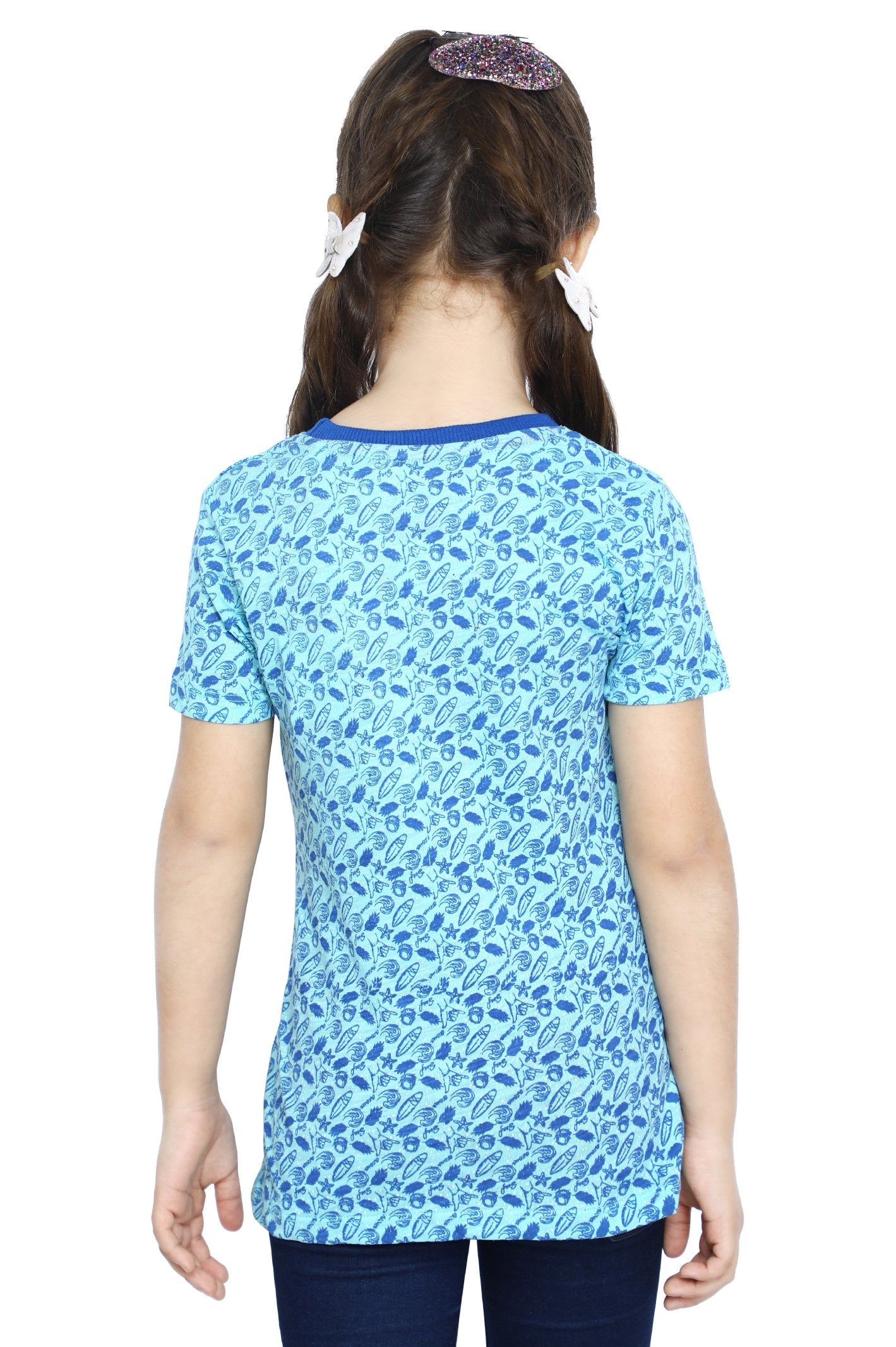 Girls T-Shirt In Blue - KGA-0195-BLUE - Diners