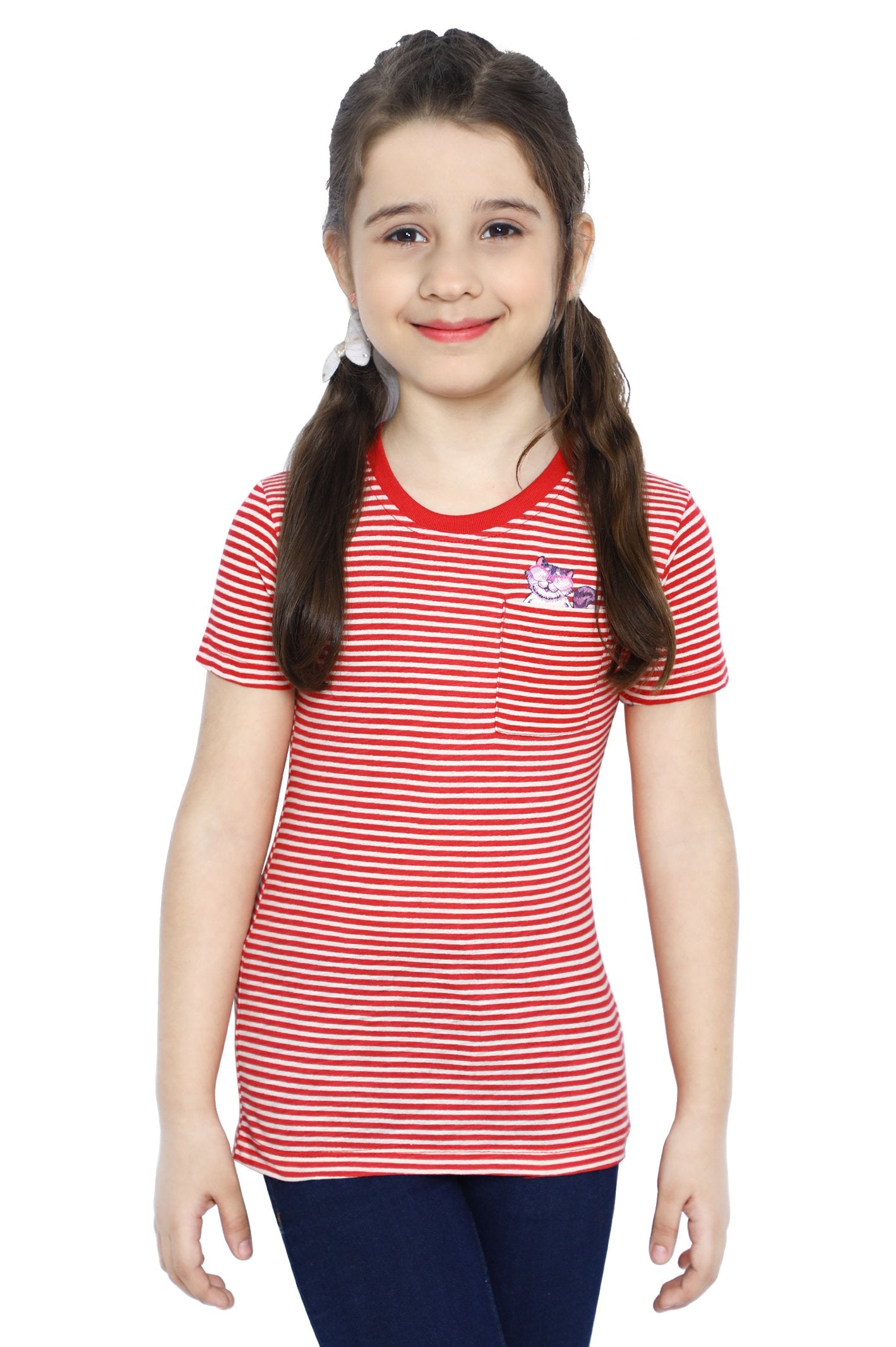 Girls T-Shirt In Red - KGA-0196-RED - Diners