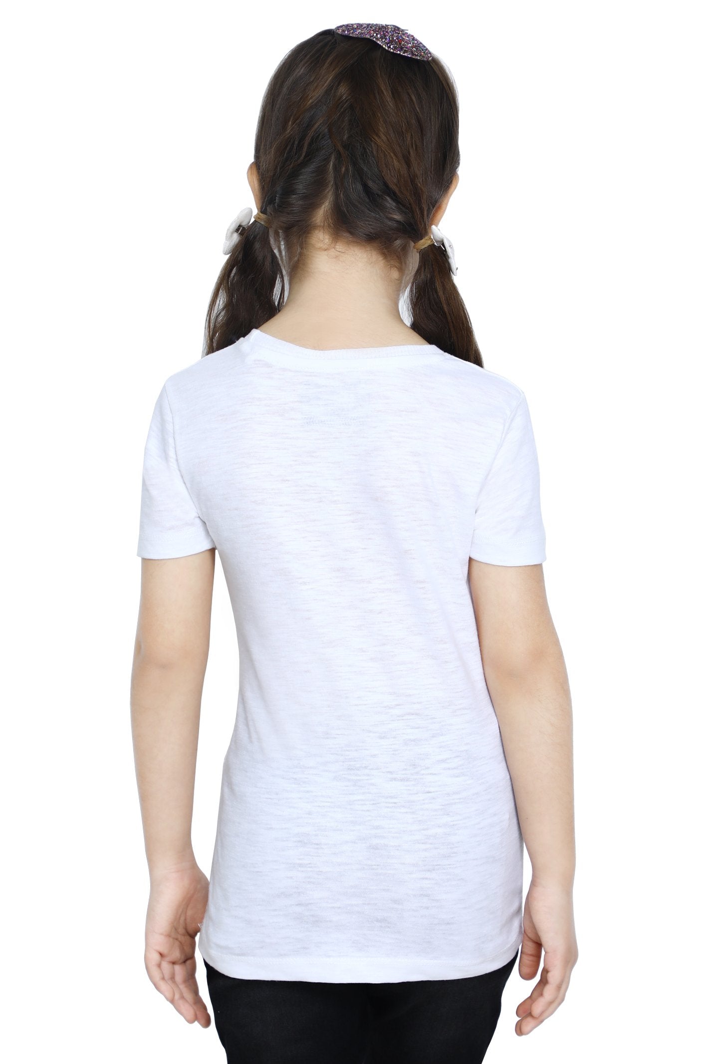 Girls T-Shirt In White - KGA-0199-WHITE - Diners