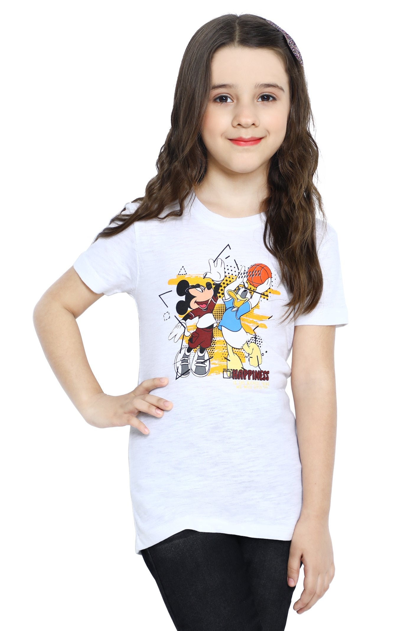 Girls T-Shirt In White - KGA-0200-WHITE - Diners