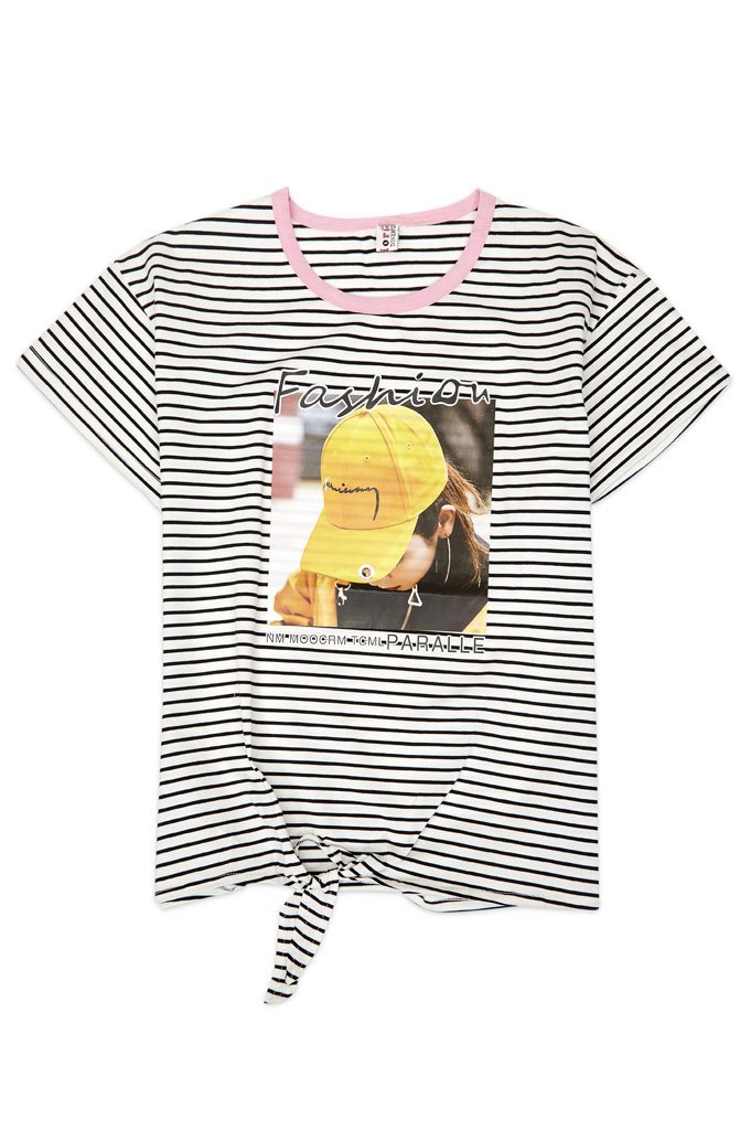 T-Shirt For Girls In White - KGA0163-White - Diners