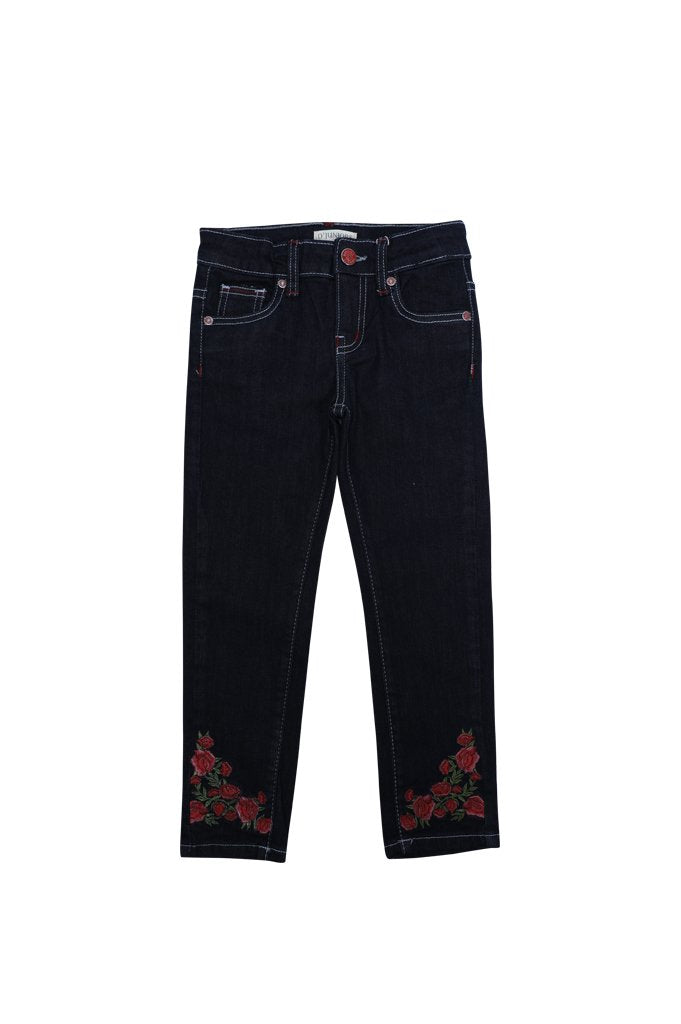 Trouser For Girls In Grey - KGC-0195 D-BLUE - Diners