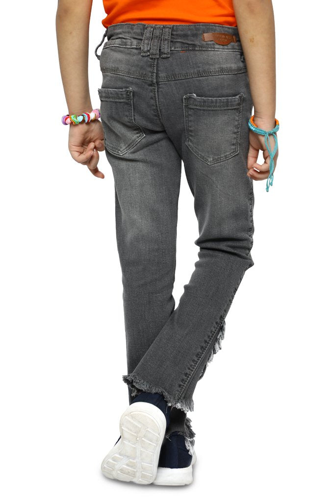 Trouser For Girls In Grey - KGC-0205-GREY - Diners