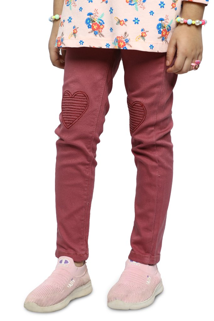 Trouser For Girls In Pink - KGC-0208-PINK - Diners