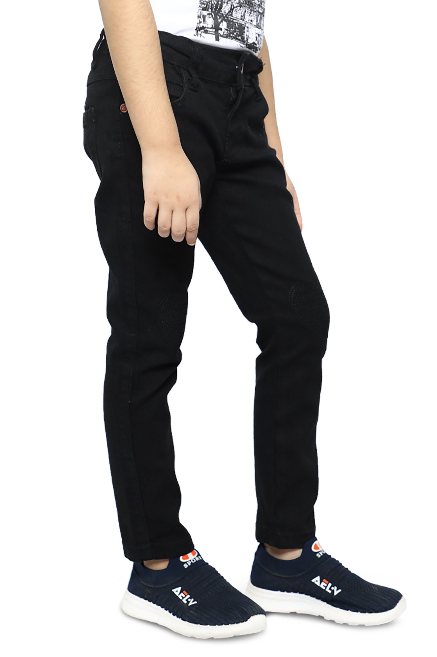 Trouser For Girls In Black - KGC-0210-BLACK - Diners