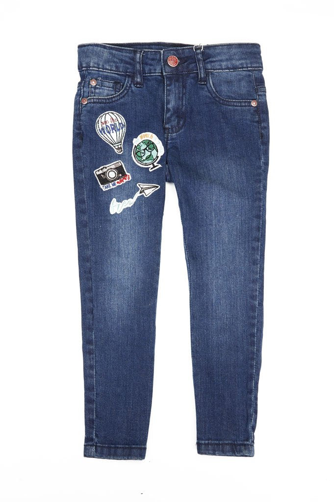 Trouser For Girls In L-Blue - KGC0189-L-BLUE - Diners