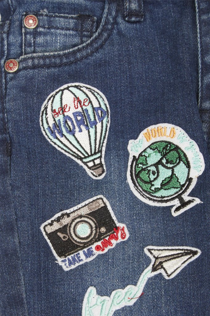 Trouser For Girls In L-Blue - KGC0189-L-BLUE - Diners