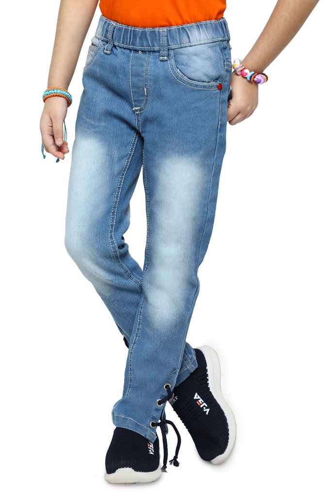 Trouser For Girls In Blue - KGC-0202-BLUE - Diners