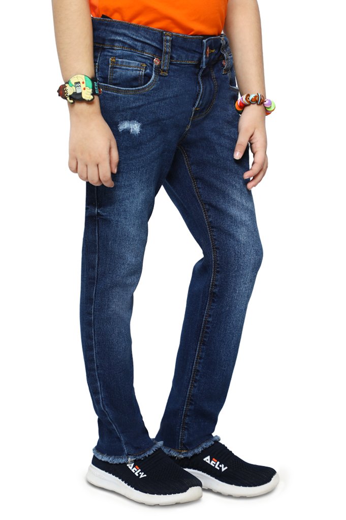 Trouser For Girls In M-Blue - KGC-0204-M-BLUE - Diners