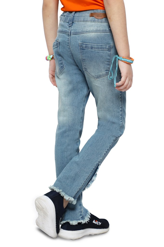 Trouser For Girls In L-Blue - KGC-0206-L-BLUE - Diners