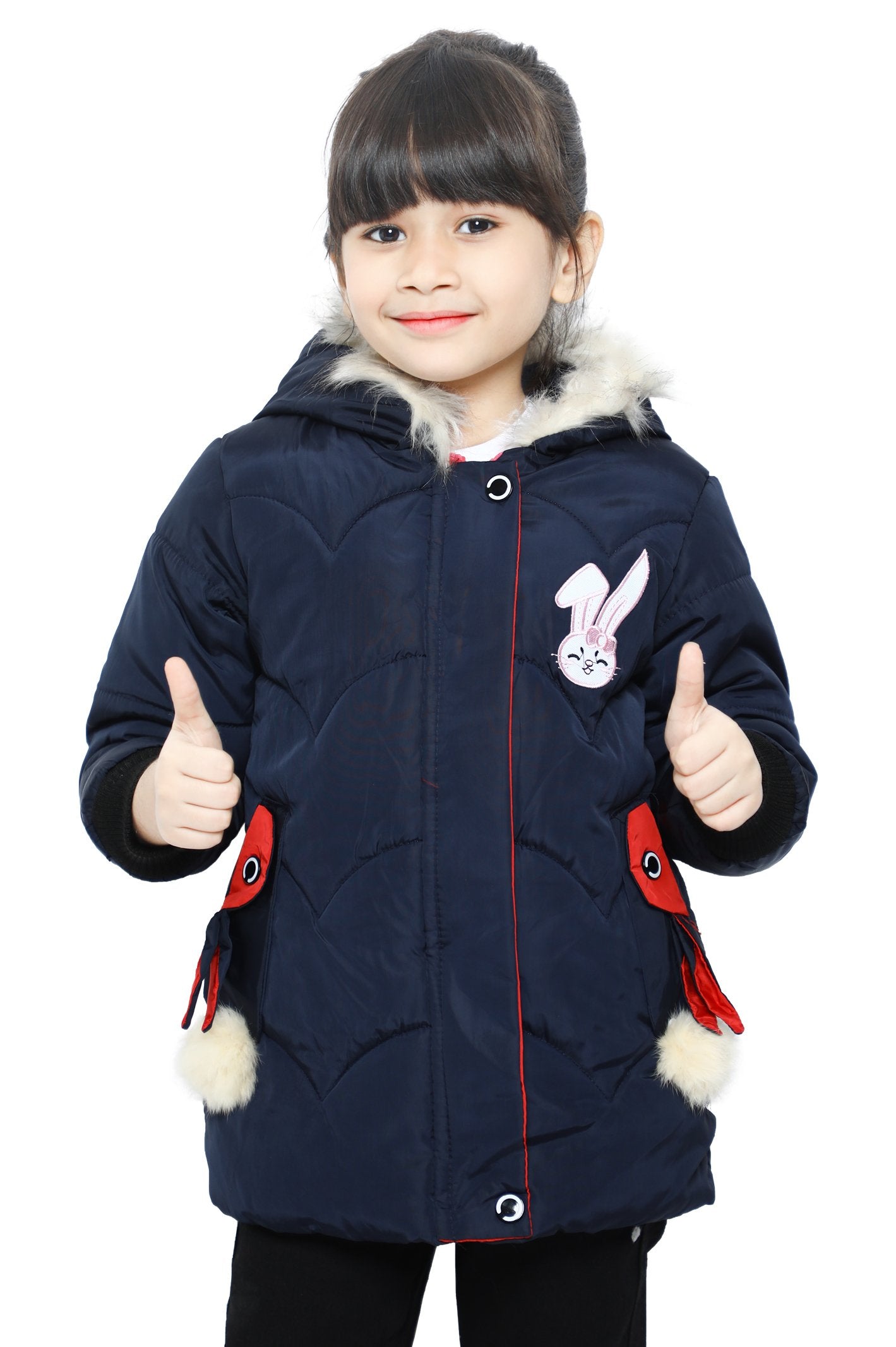 Jackets For Girls In Navy - KGF-0109-NAVY - Diners