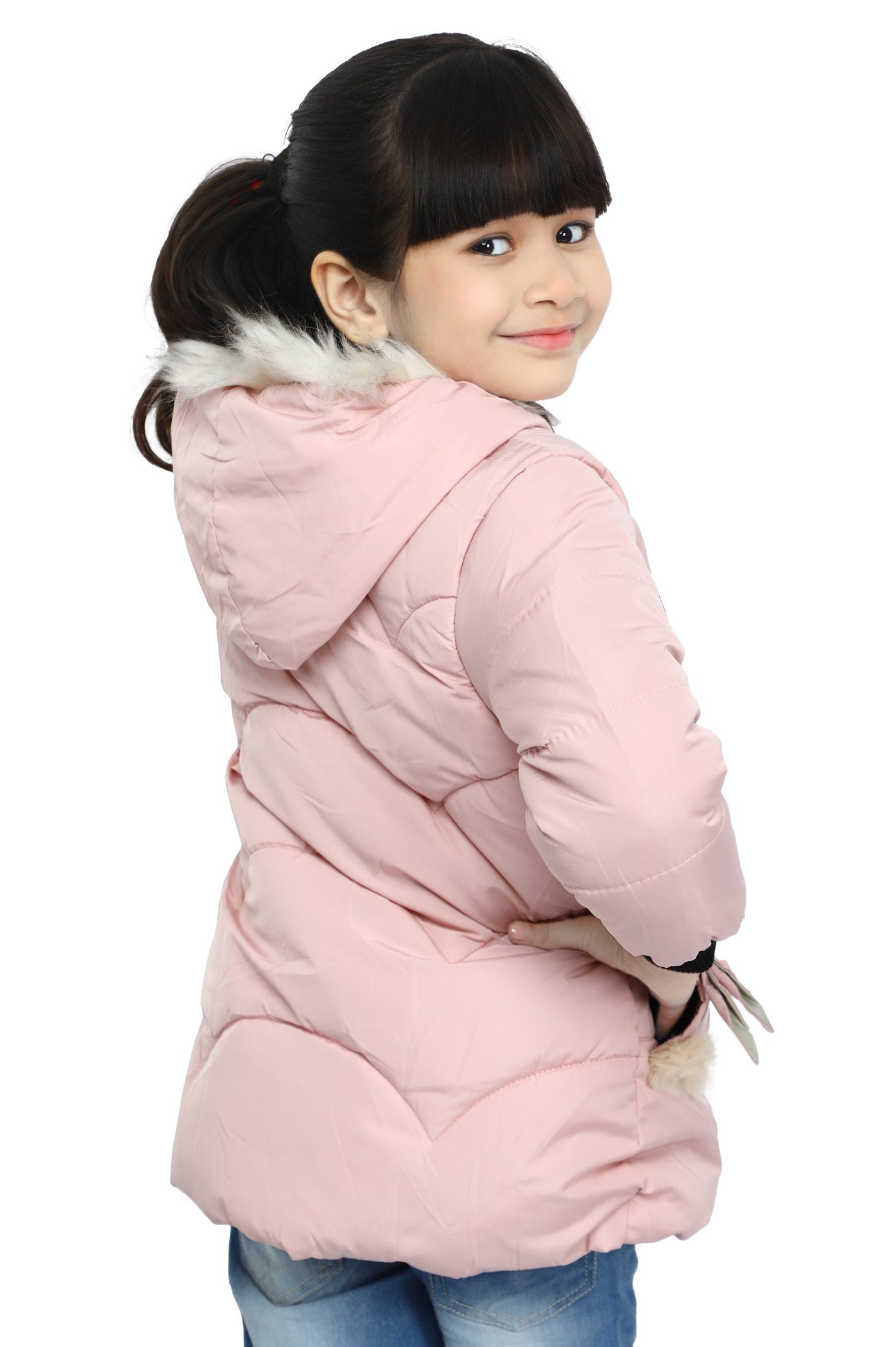 Jackets For Girls In Pink - KGF-0109-PINK - Diners