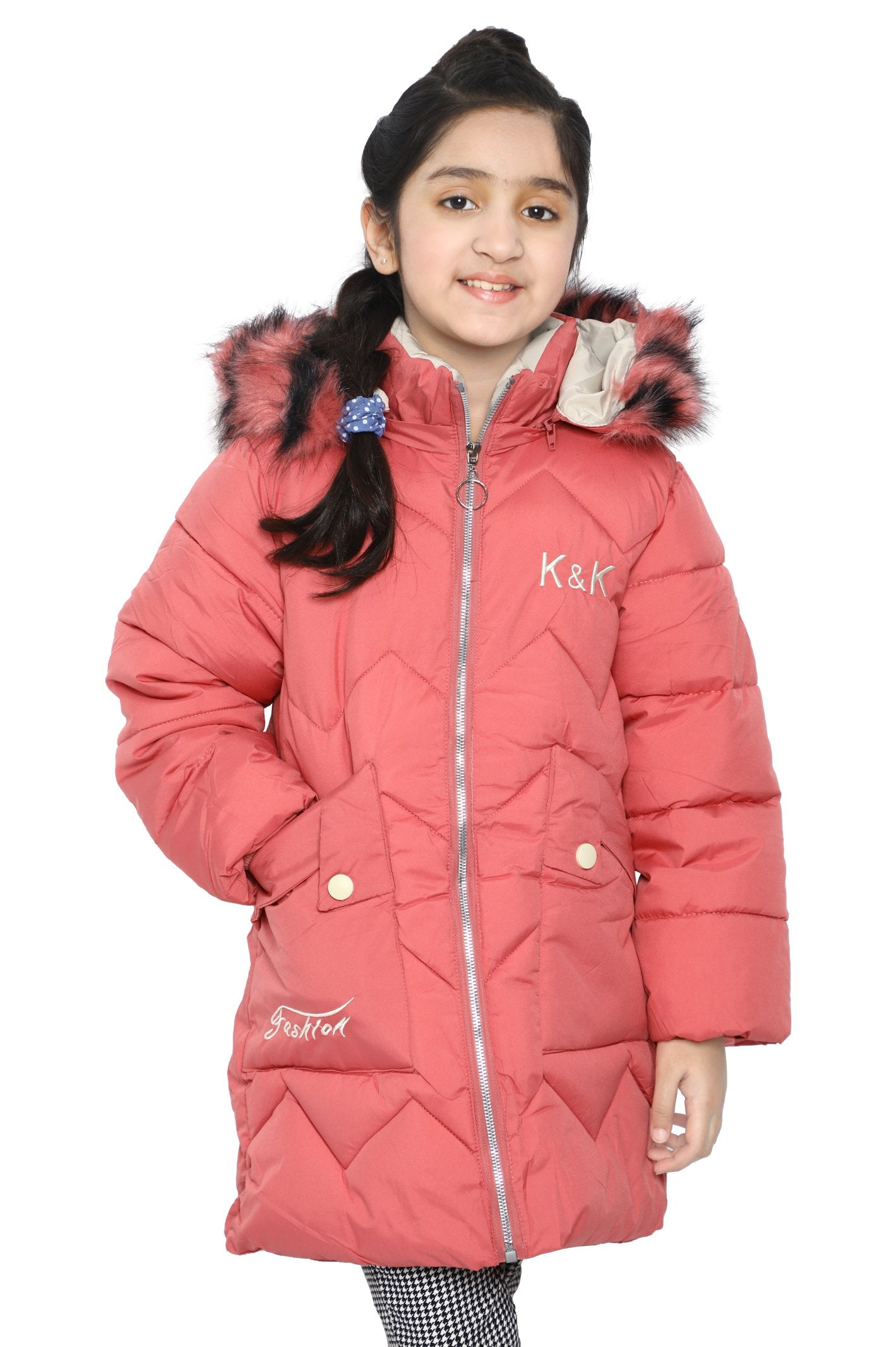 Girls Jackets In Pink - KGF-0112-PINK - Diners