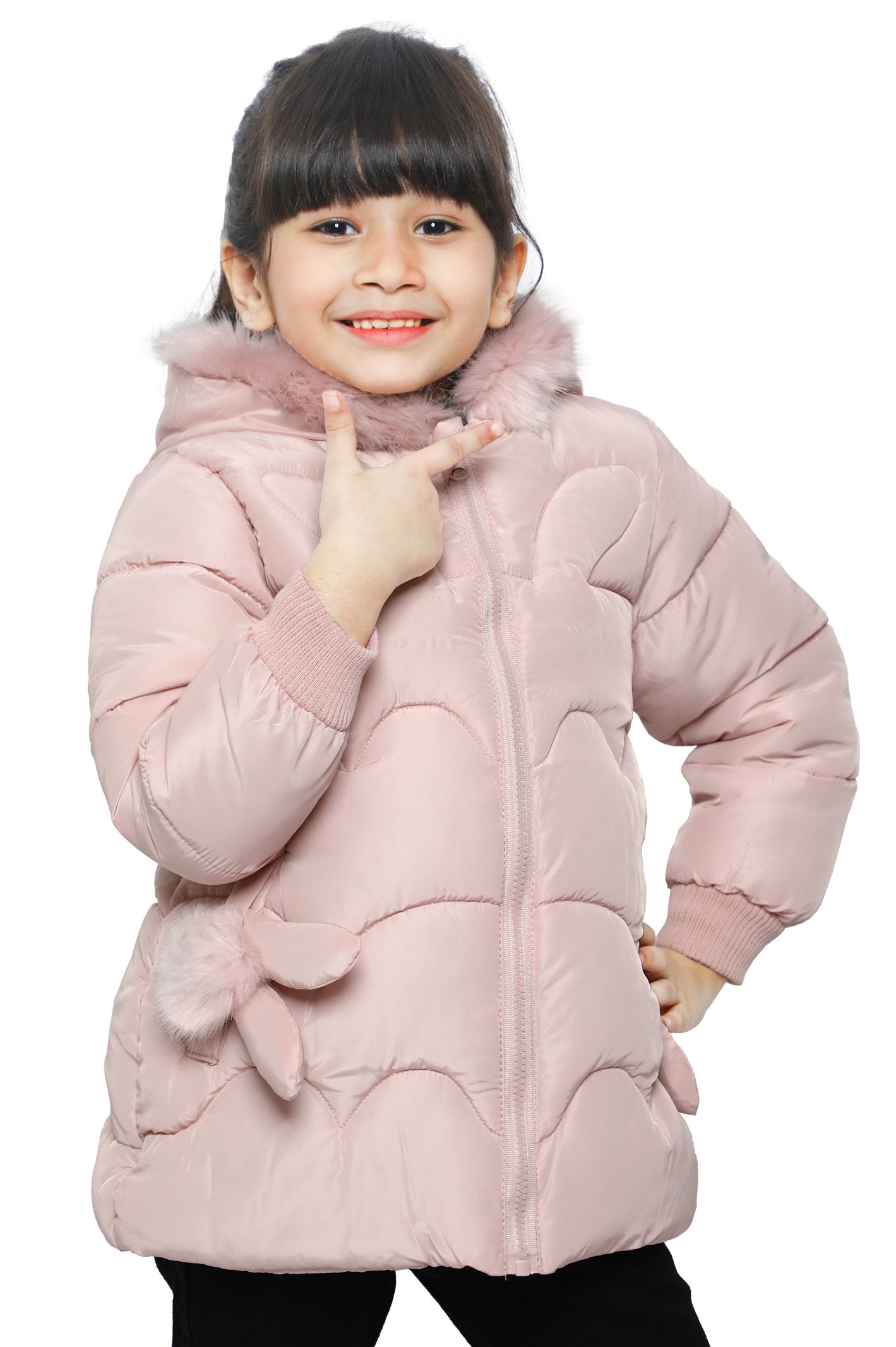Jackets For Girls In L-Pink - KGF-0122-L-PINK - Diners
