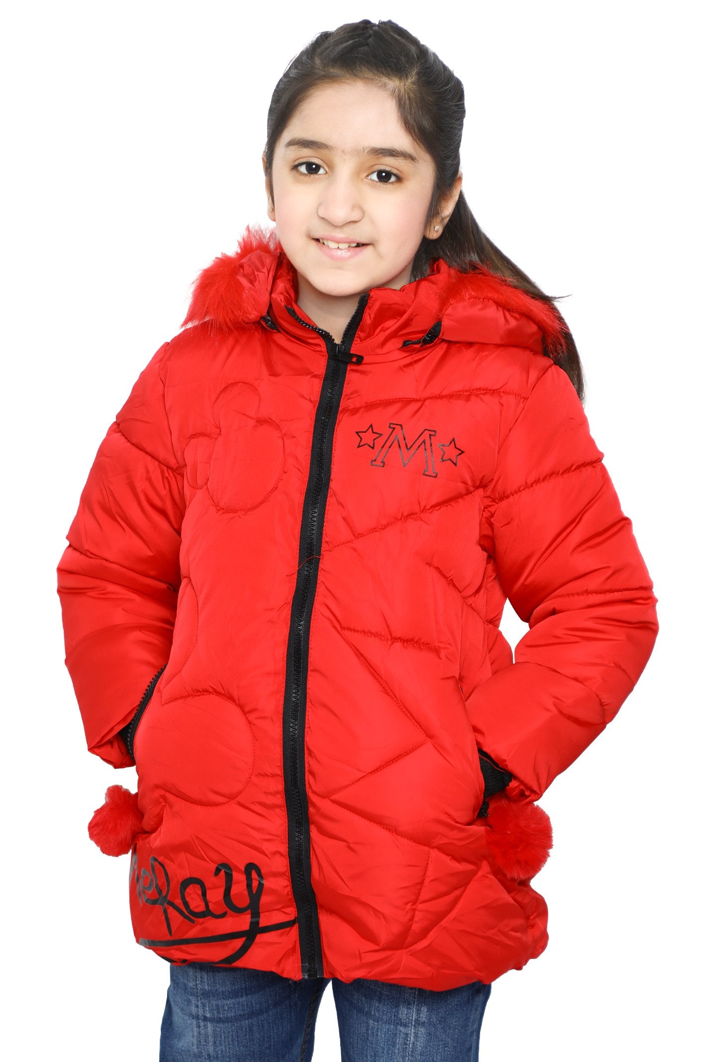 Girls Jackets In Red - KGF-0123-RED - Diners