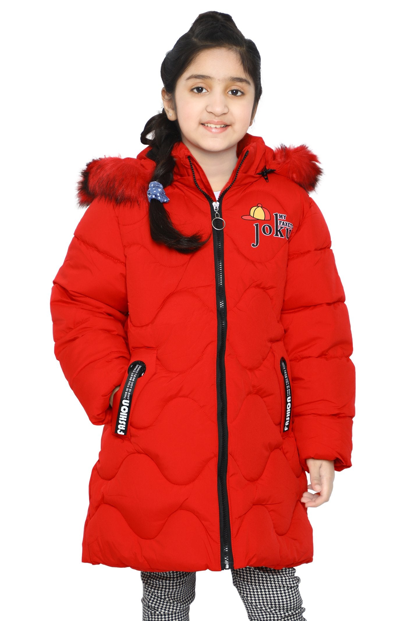 Girls Jackets In Red - KGF-0129-RED - Diners