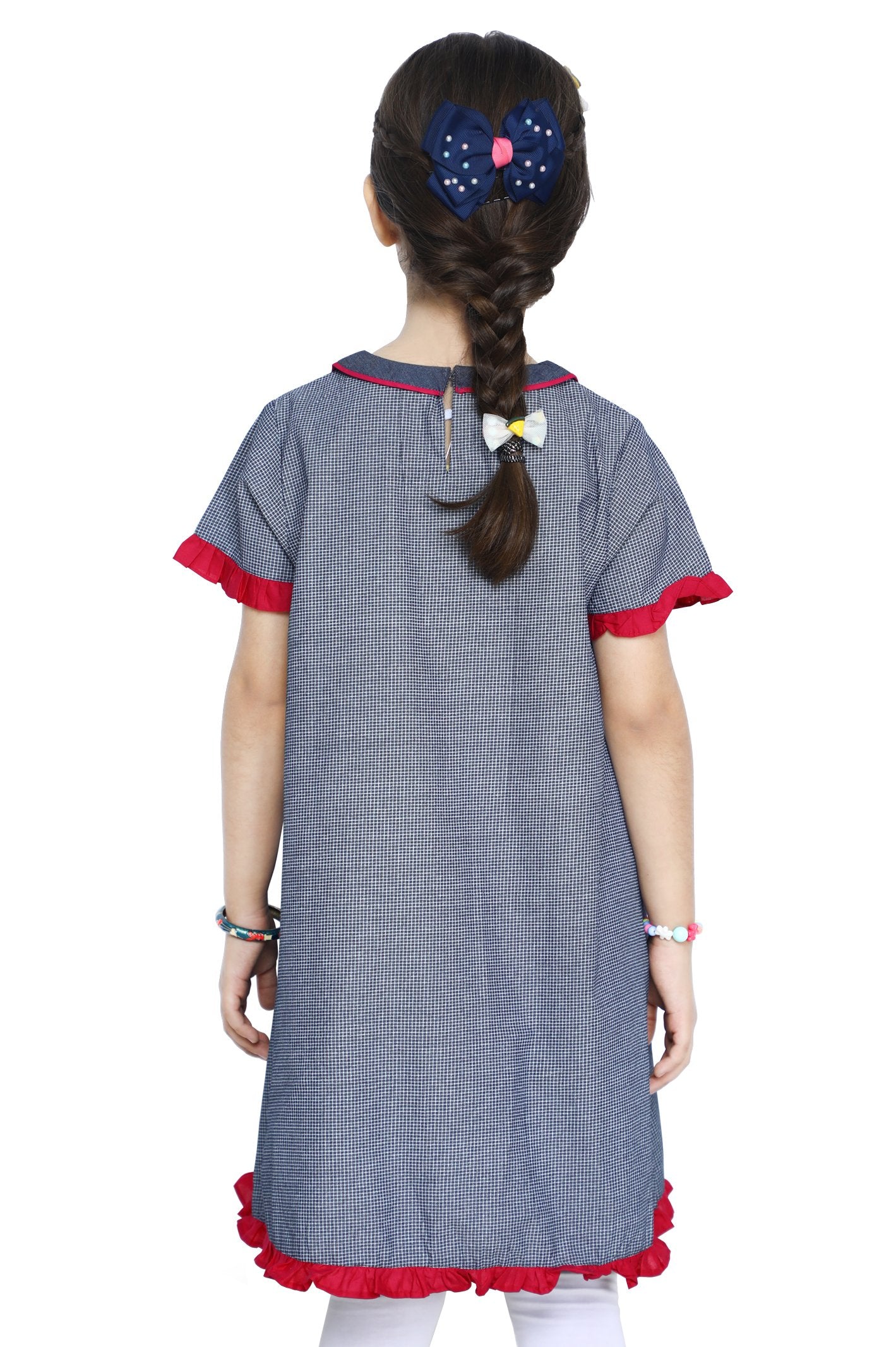 Girls Kurti in D-Blue - KGKK-0198-D-BLUE - Diners