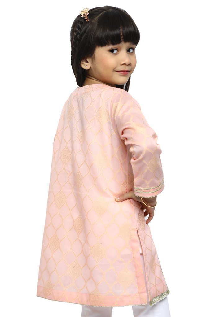 Girls Kurti in L-Pink - KGKK-0175-L-PINK - Diners