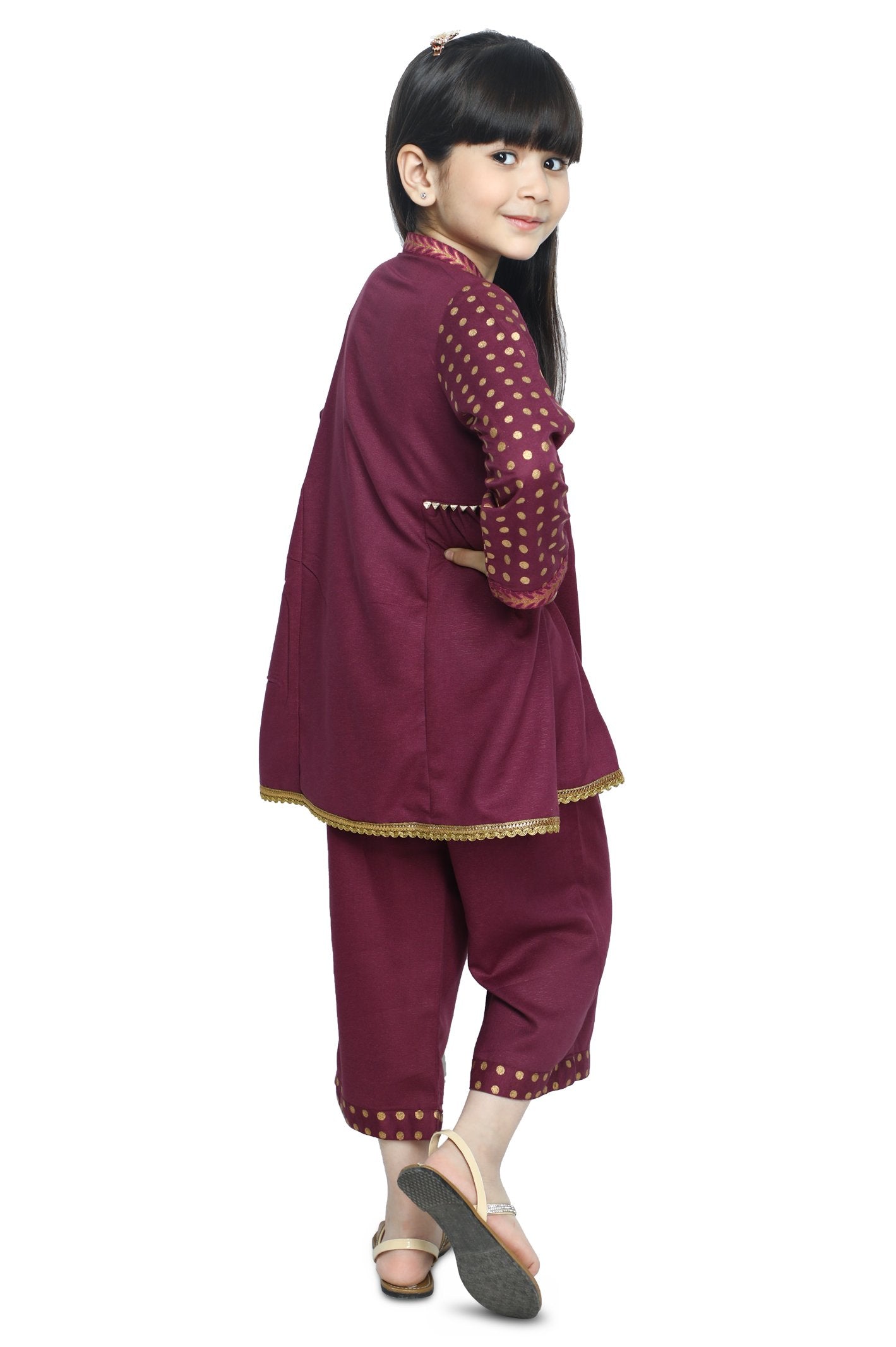 Girls Kurti in Purple - KGKK-0183-PURPLE - Diners