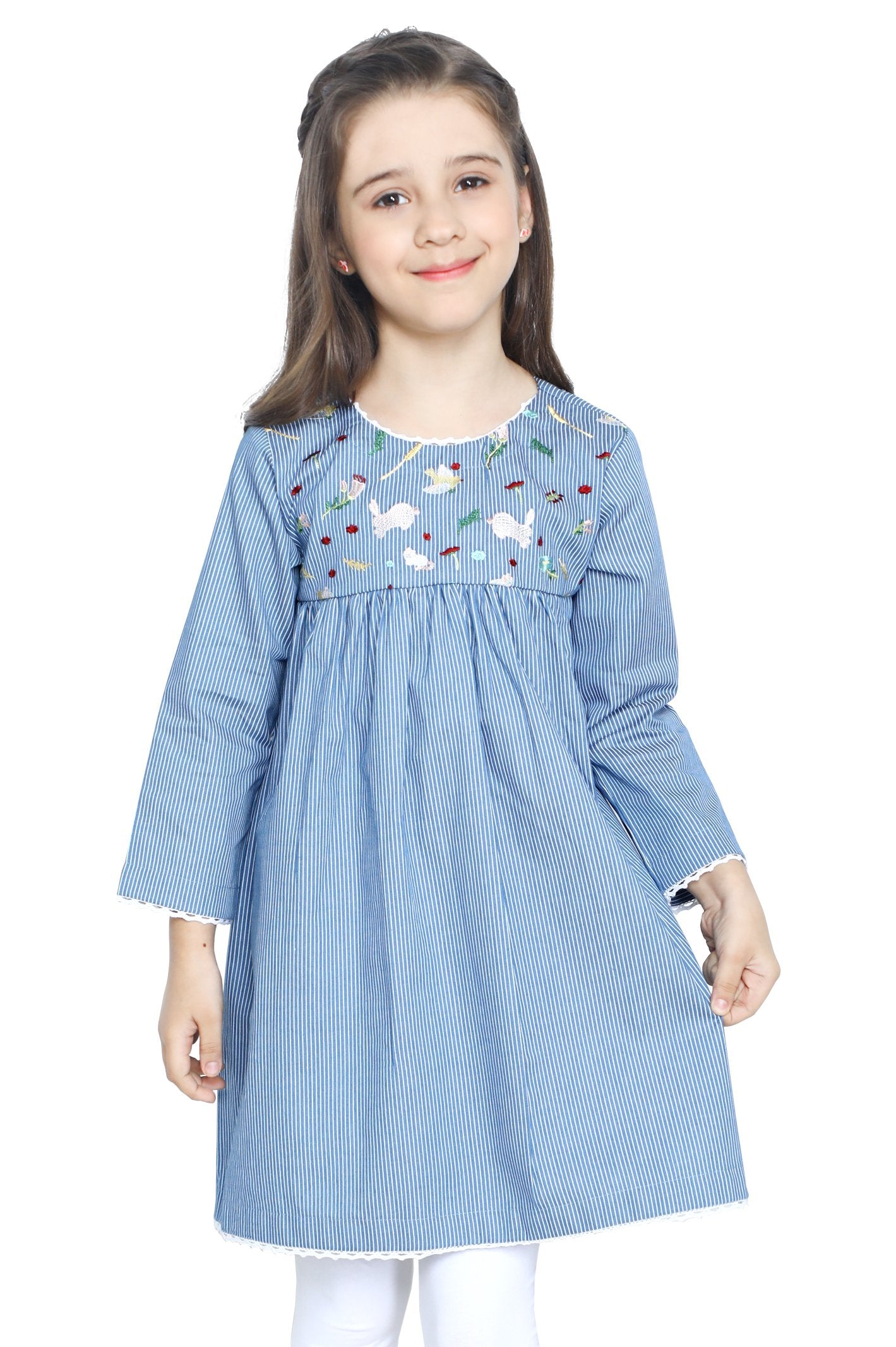 Girls Kurti in Blue - KGKK-0193-BLUE - Diners