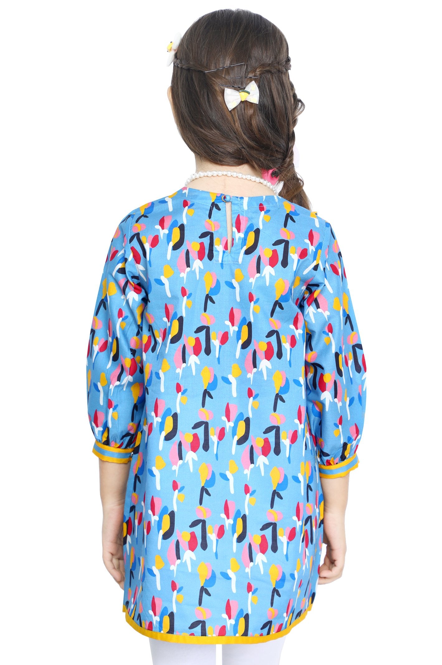 Girls Kurti in Blue - KGKK-0203-BLUE - Diners