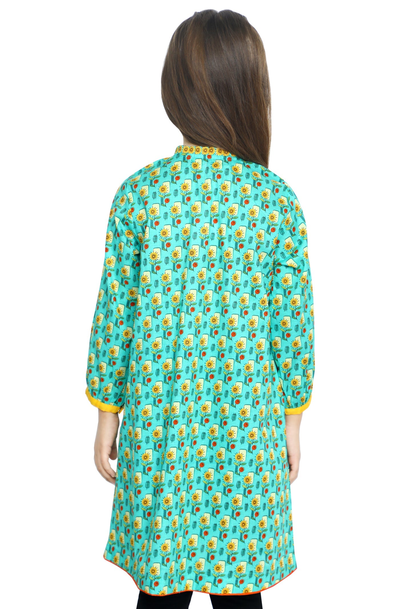 Girls Kurti in Green SKU: KGKK-0205-GREEN - Diners