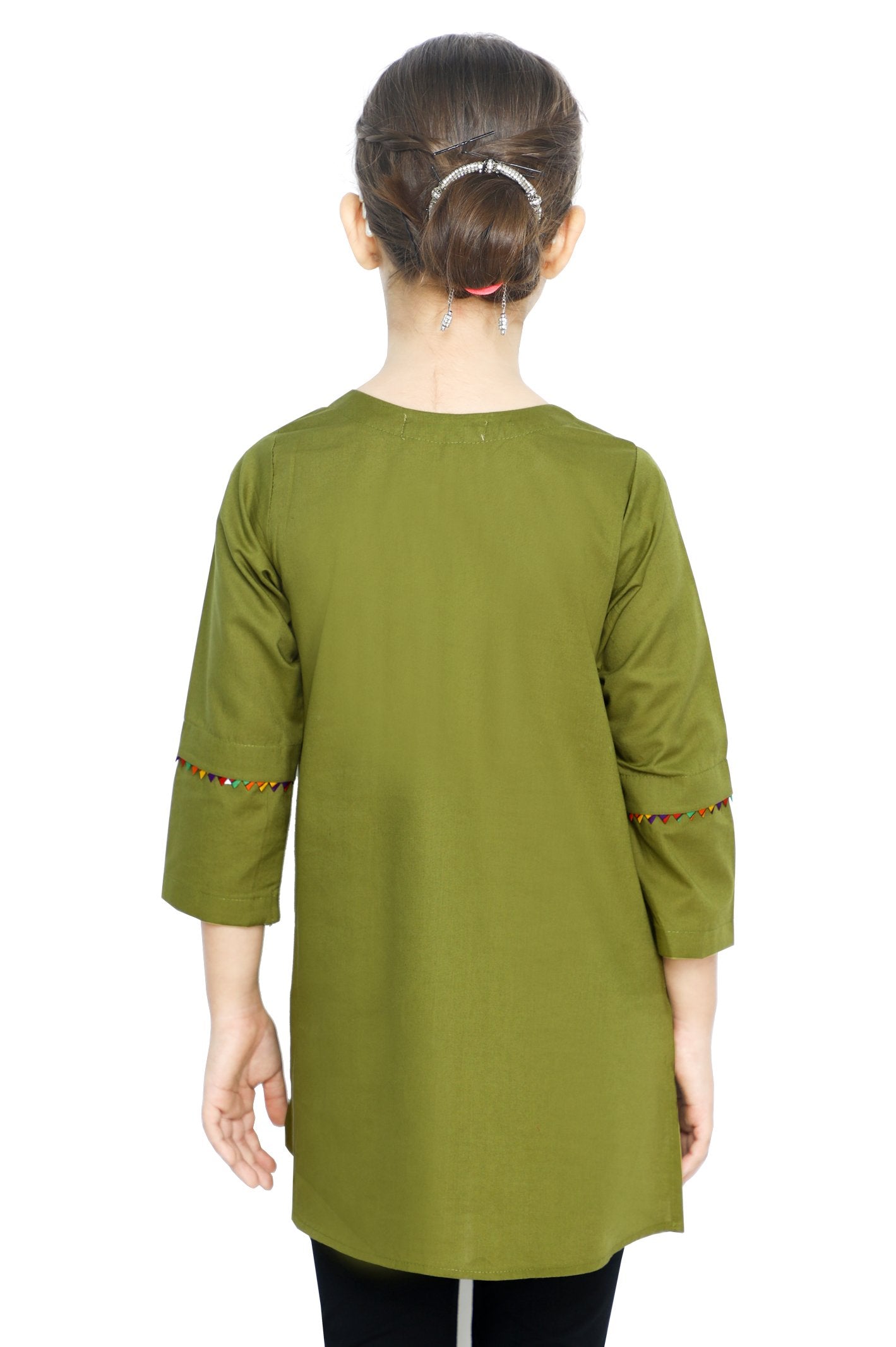 Girls Kurti in Green - KGKK-0206-GREEN - Diners