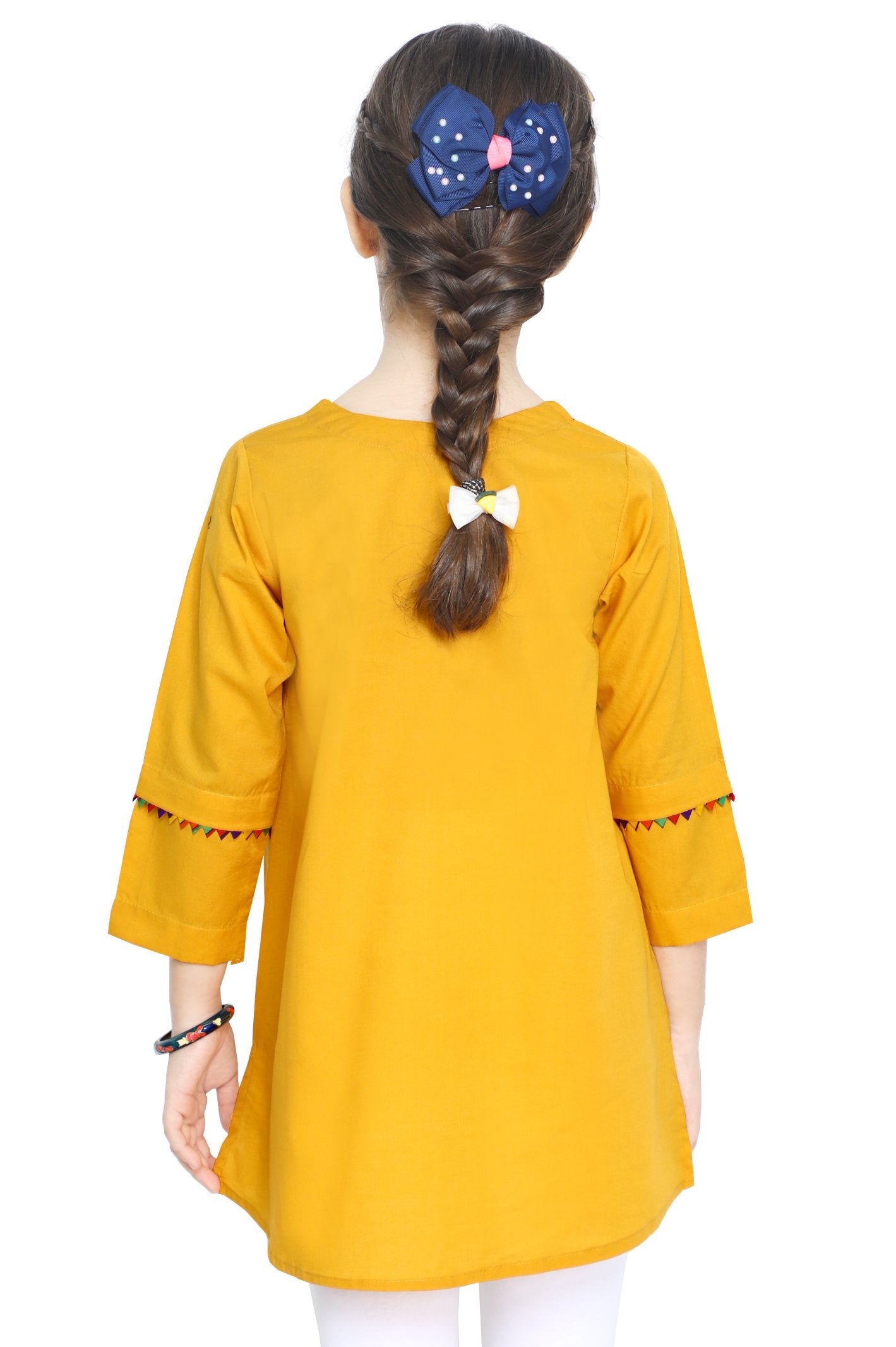 Girls Kurti in Yellow - KGKK-0206-YELLOW - Diners