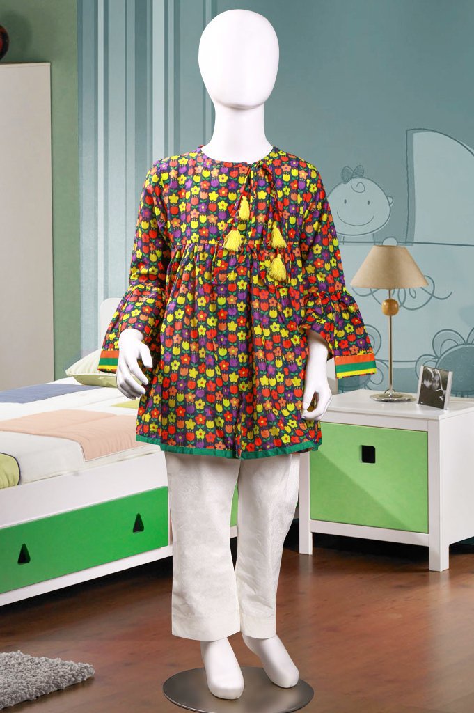 Girls Kurti in Navy KGKK-0104 - Diners