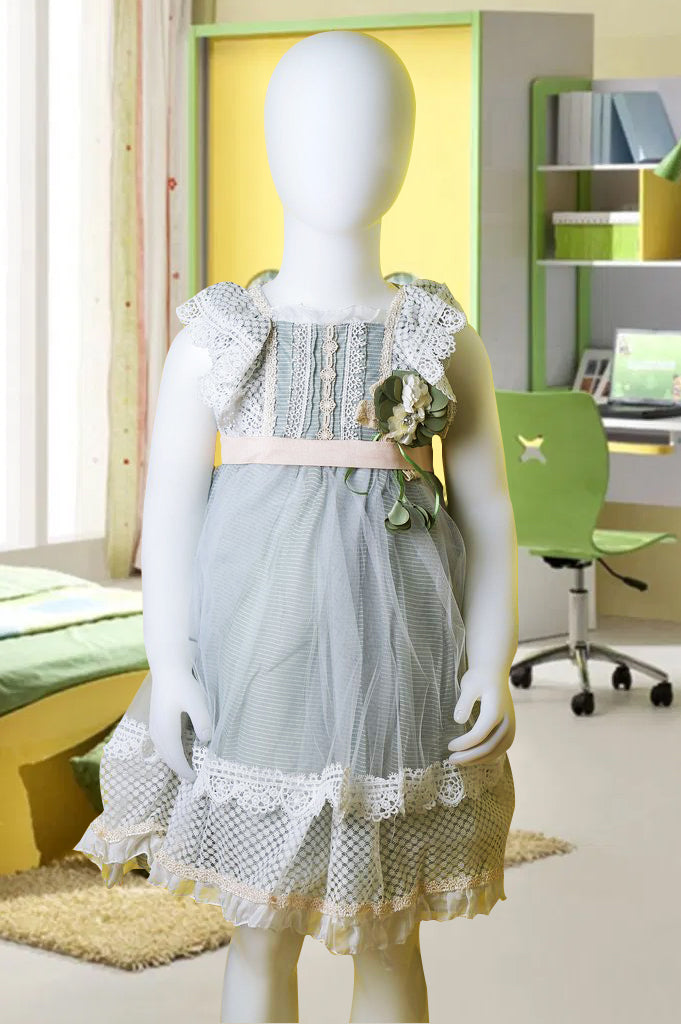 Girls Frock in Green KGL-0283 - Diners