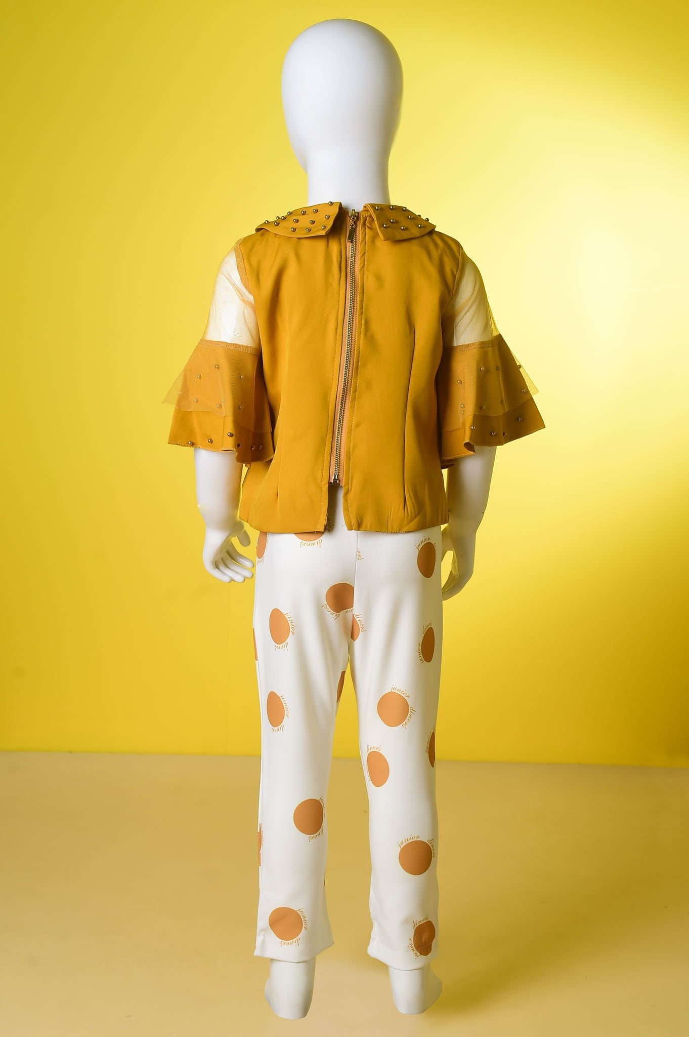 Girls Frock in Mustard KGL-0286 - Diners