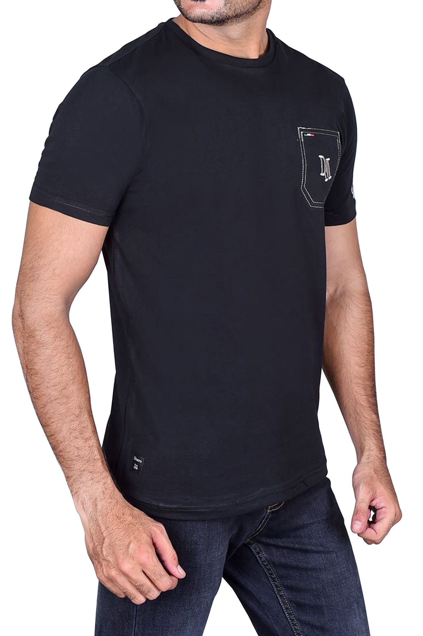 Diner's Men's Round Neck T-Shirt - NA637 - Black