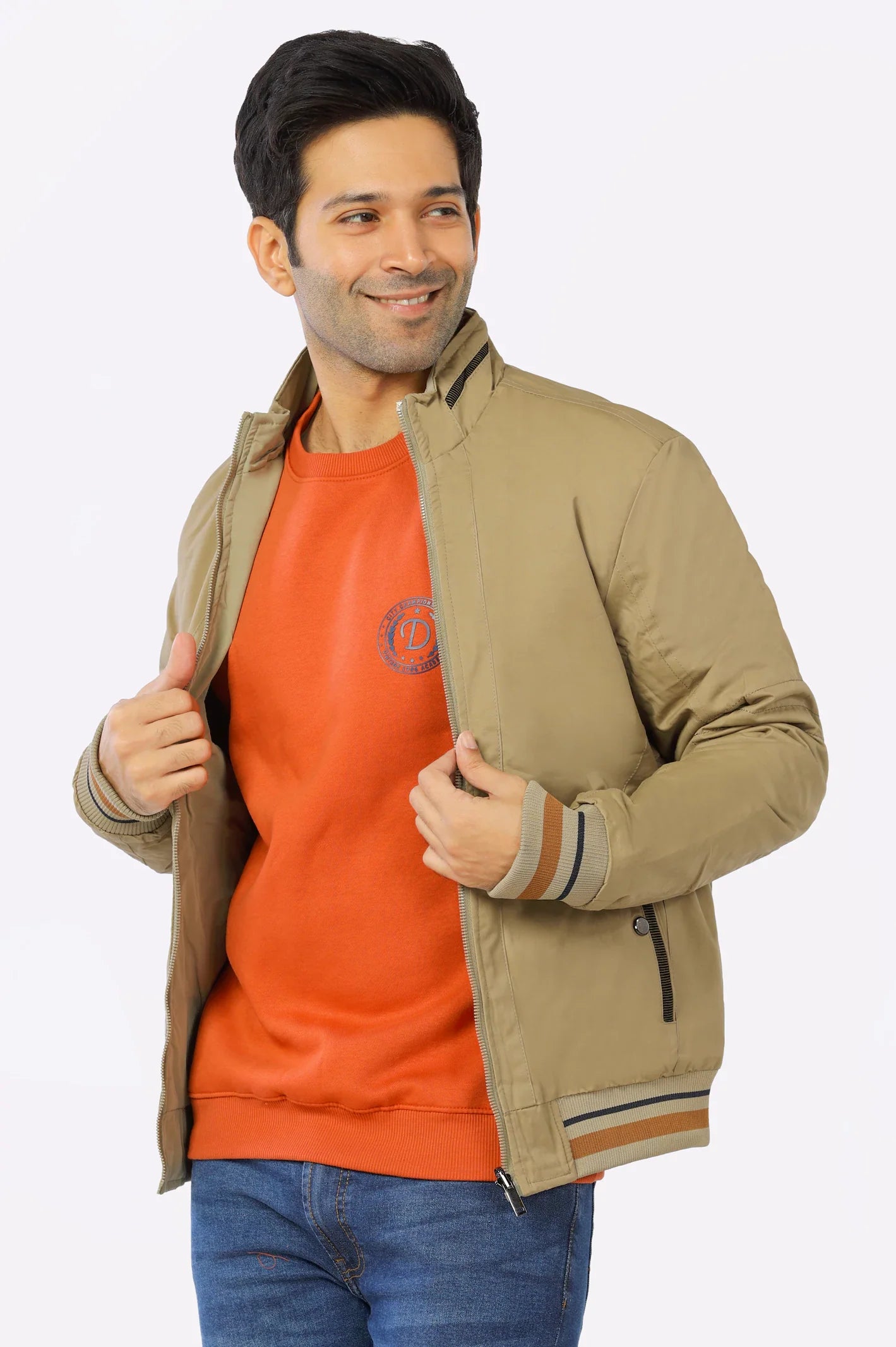 Khaki Reversible Men's Jacket