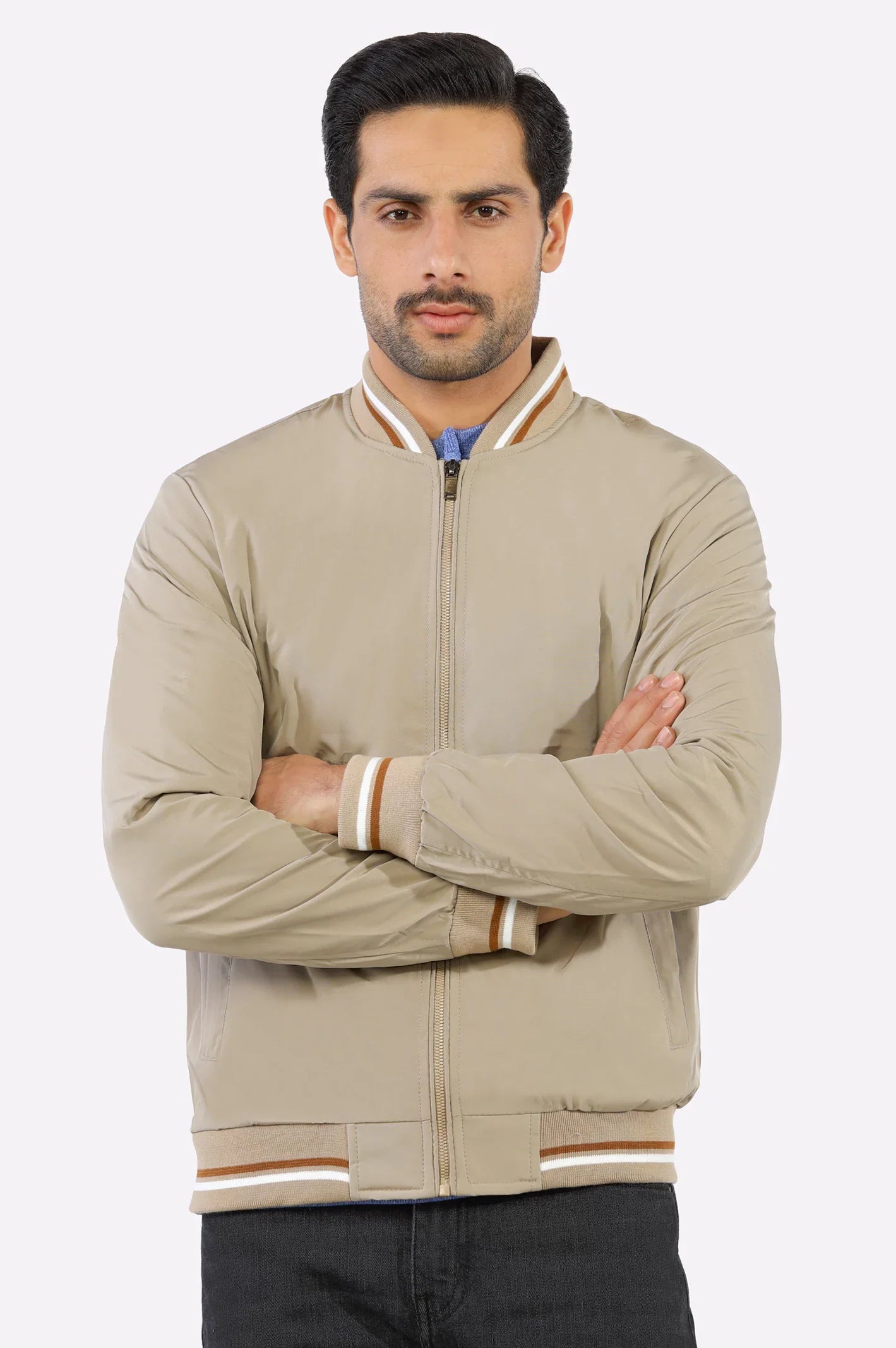 Men's Khaki Bomber Jacket