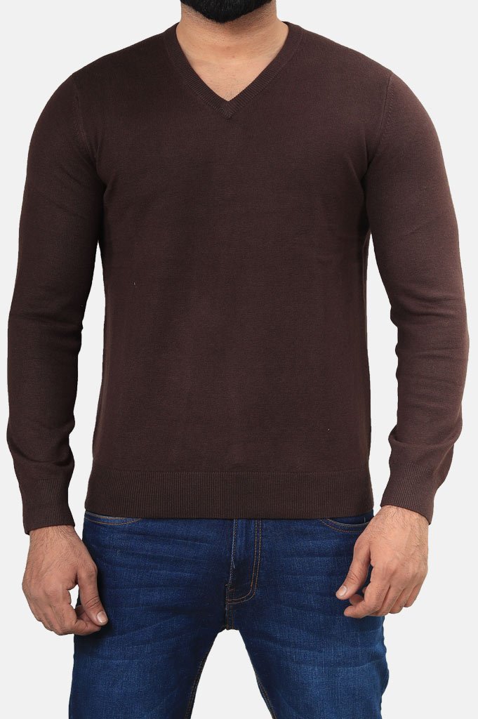 Gents Sweater GS184-190-D-BROWN