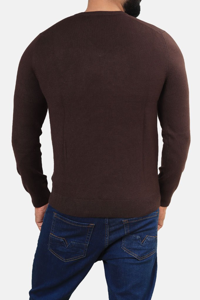 Gents Sweater GS184-190-D-BROWN