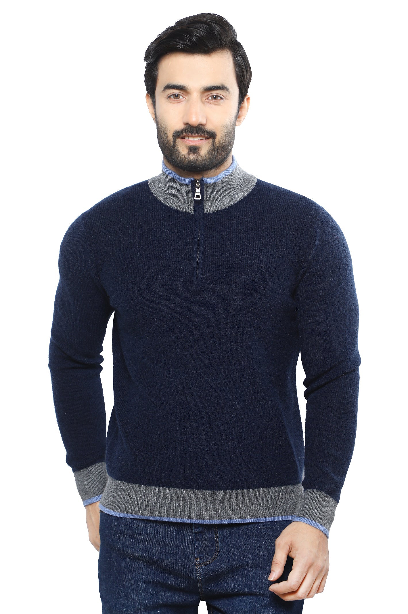 Gents Sweater SKU: SA585-D-BLUE