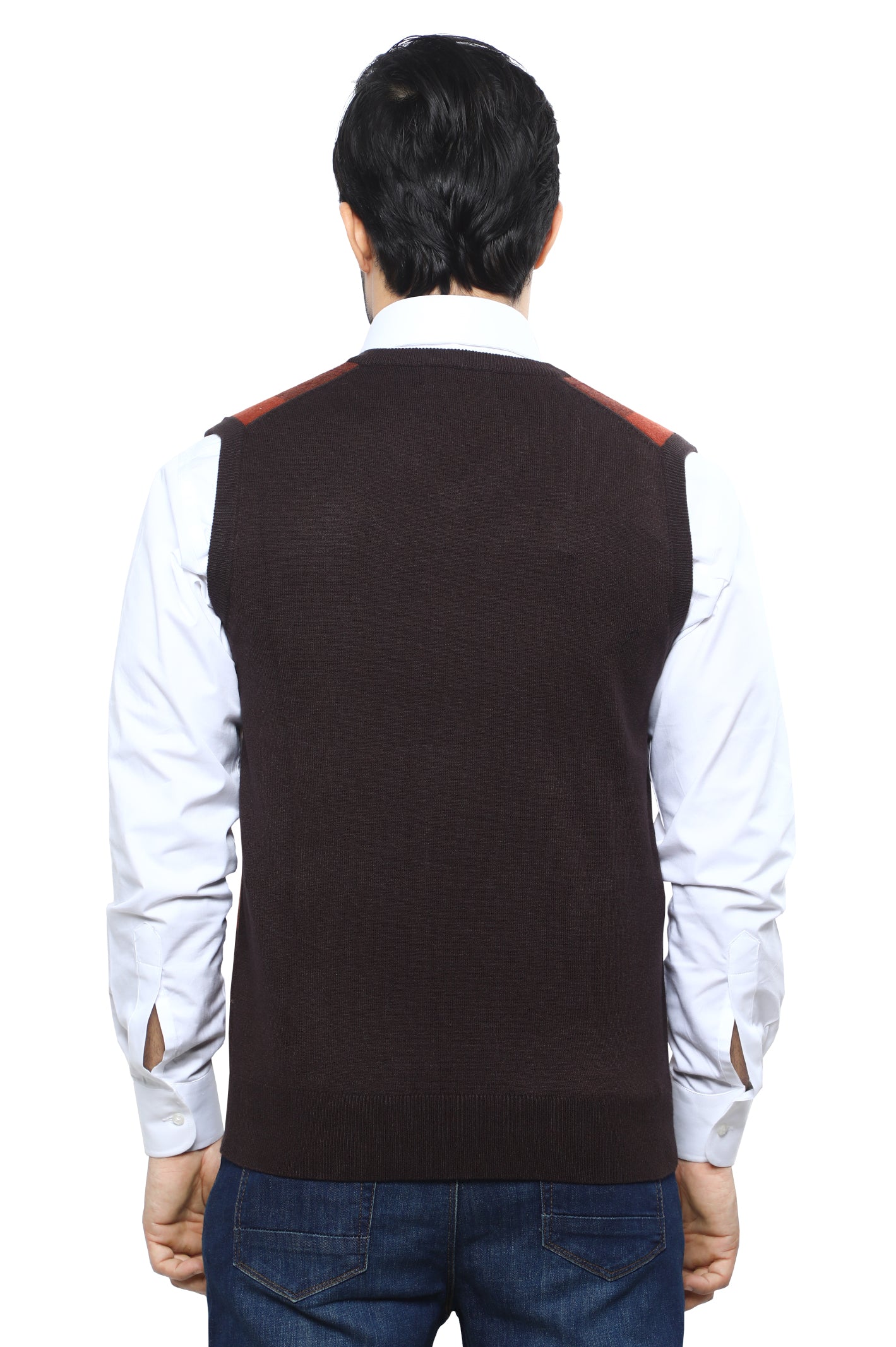 Gents Sweater SKU: SA595-BROWN