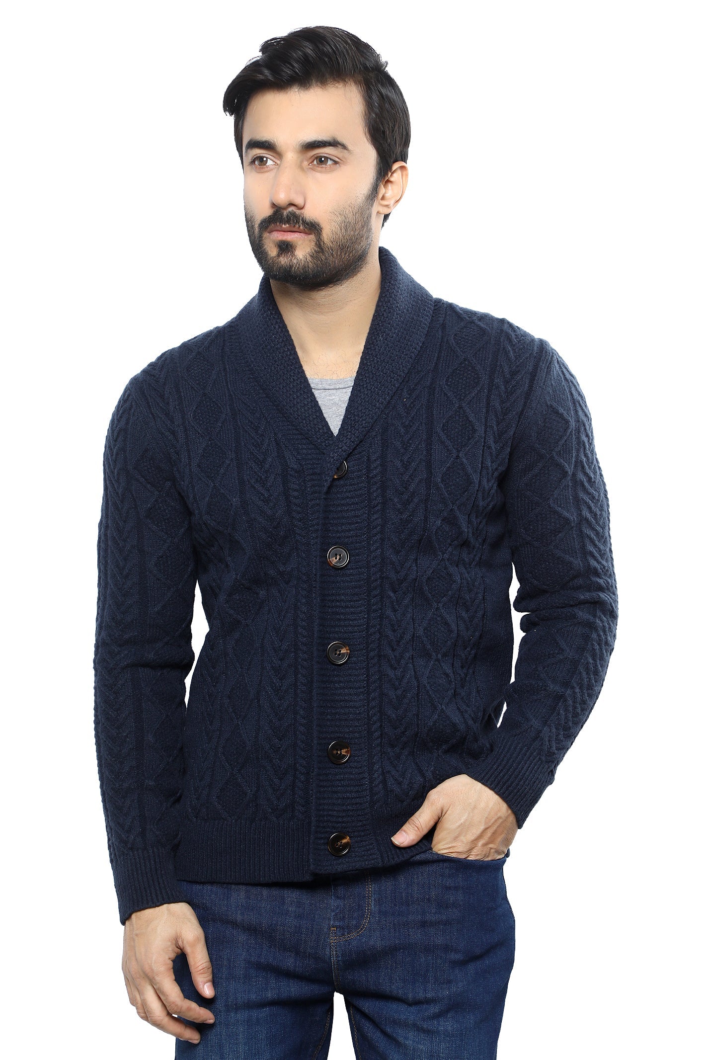 Gents Sweater SKU: SA596-D-BLUE