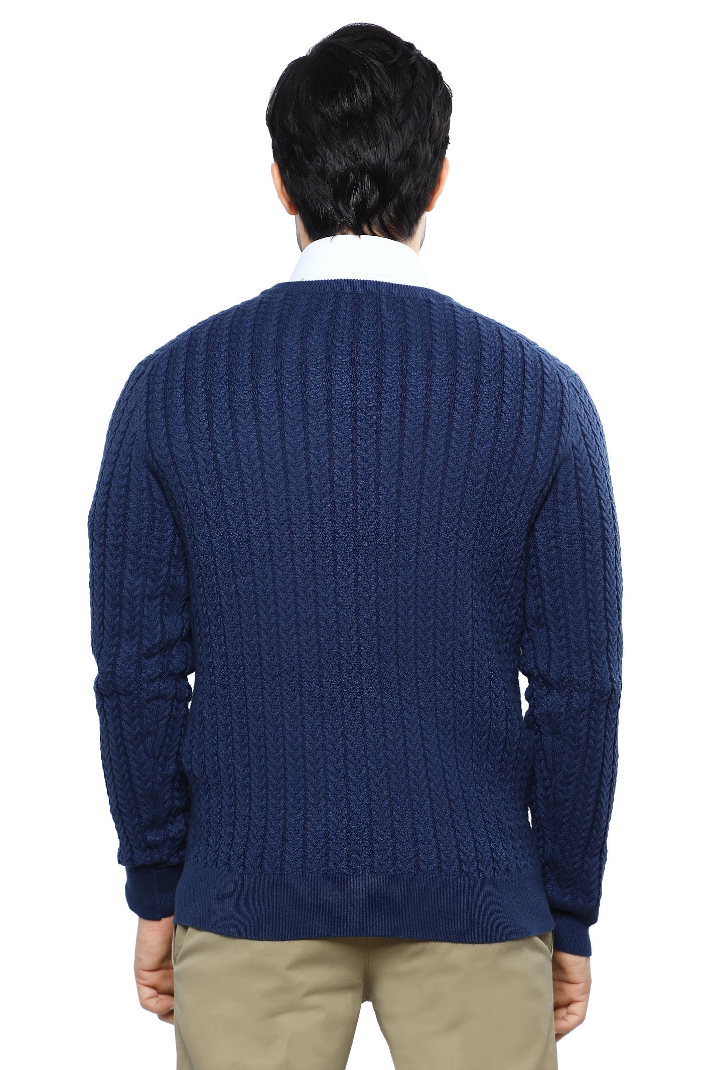 Gents Sweater SKU: SA605-L-BLUE