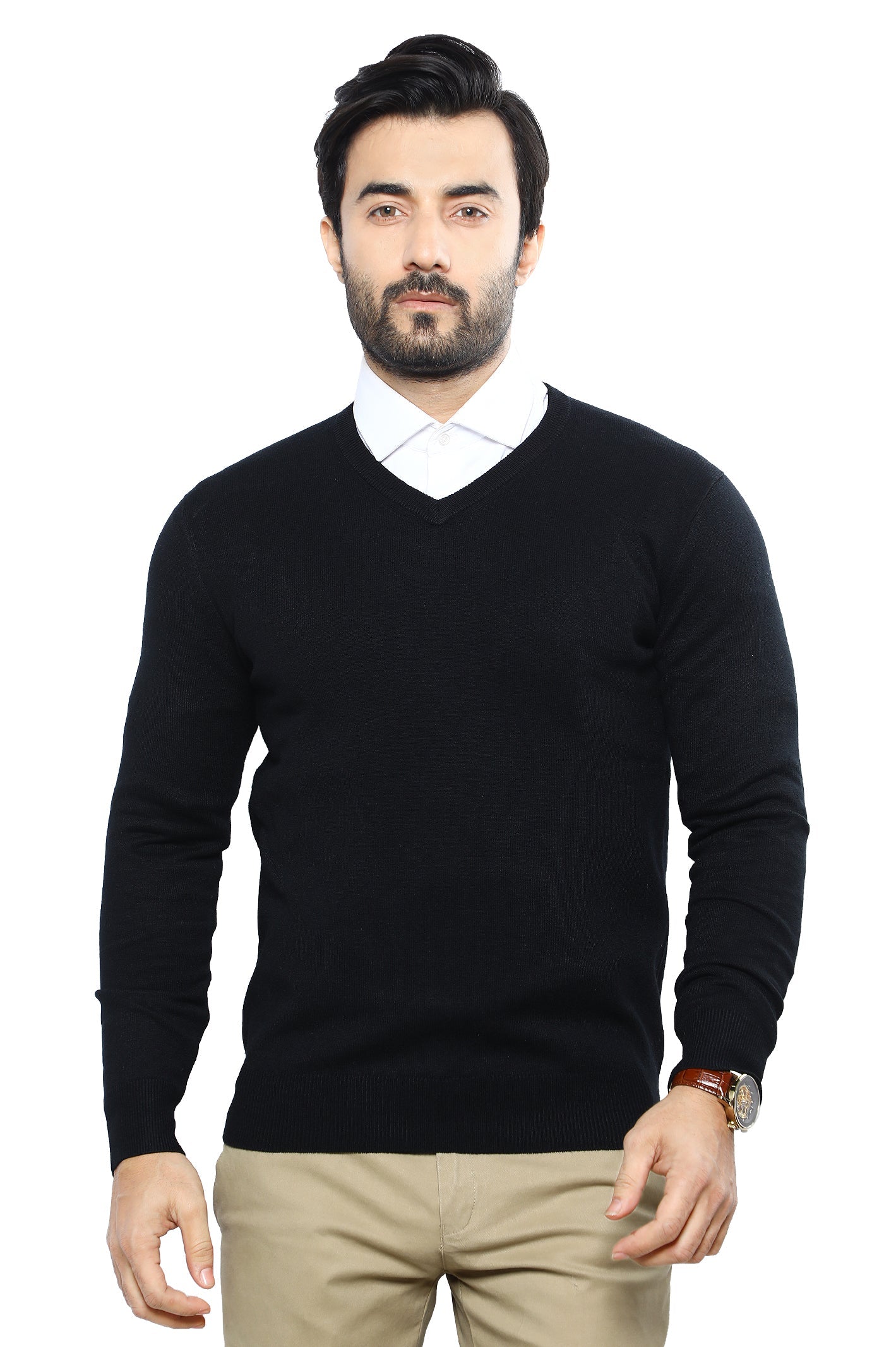 Gents Sweater SKU: SA608-BLACK