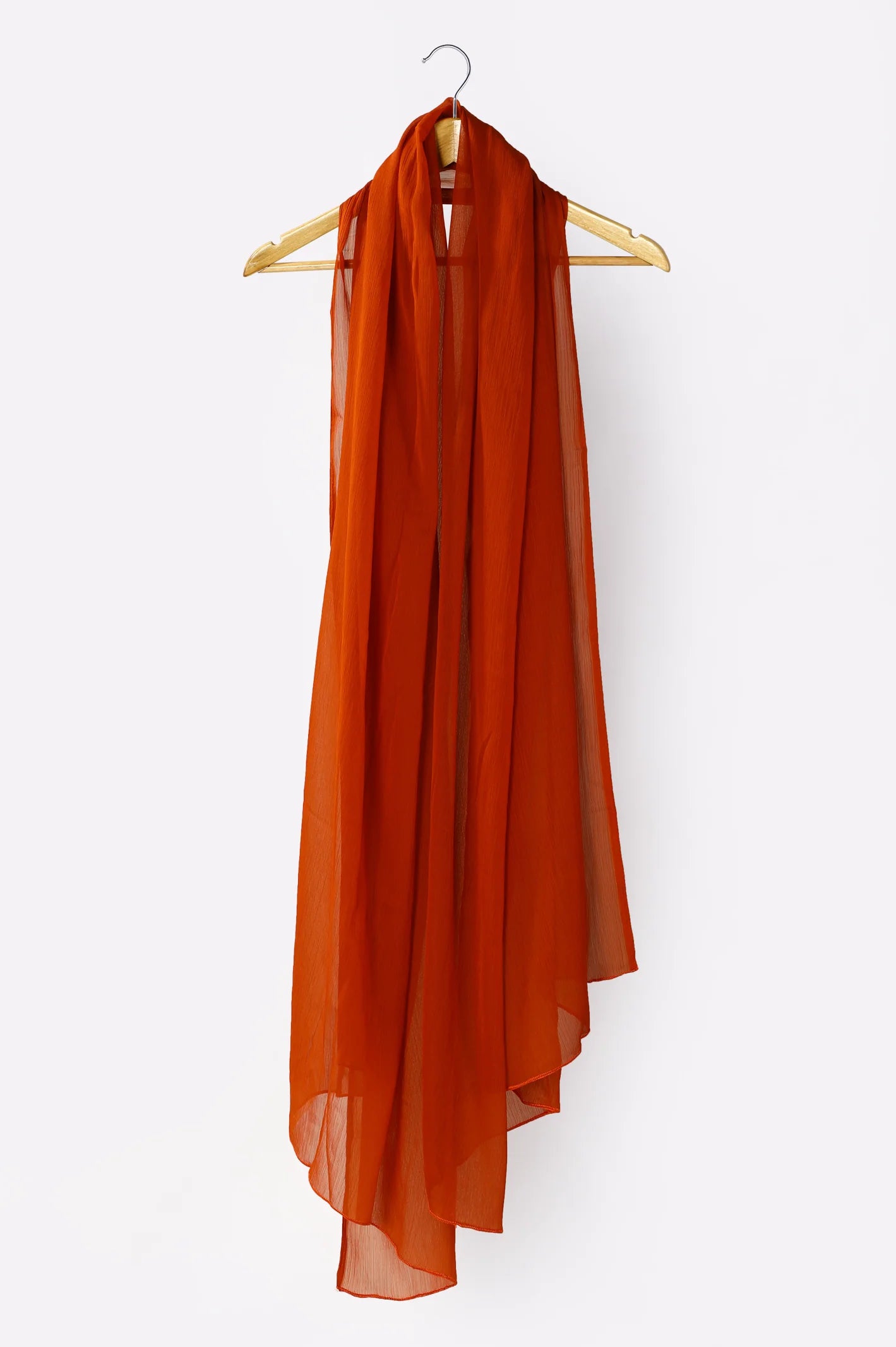 Rust Chiffon Dupatta