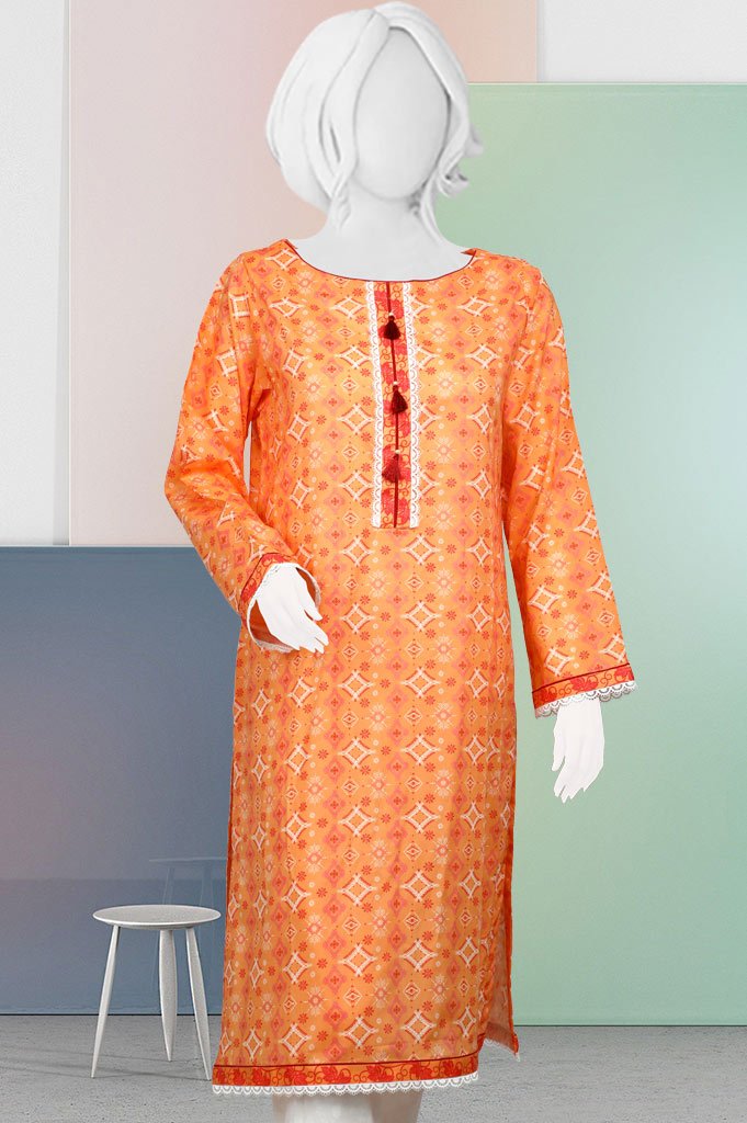 Printed Shirt - WKL0393 - Orange - Diners