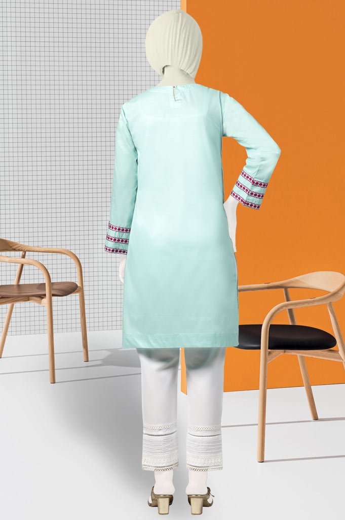 Stitched Kurti - WKL0370 -Ferozi - Diners