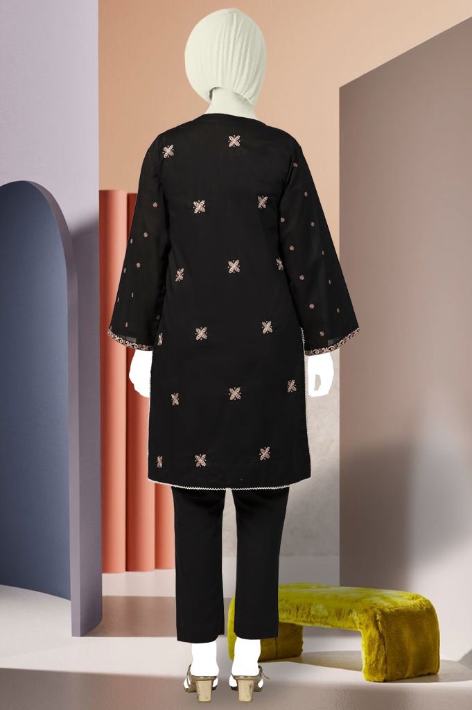 Stitched Kurti - WKL0376 - Black - Diners