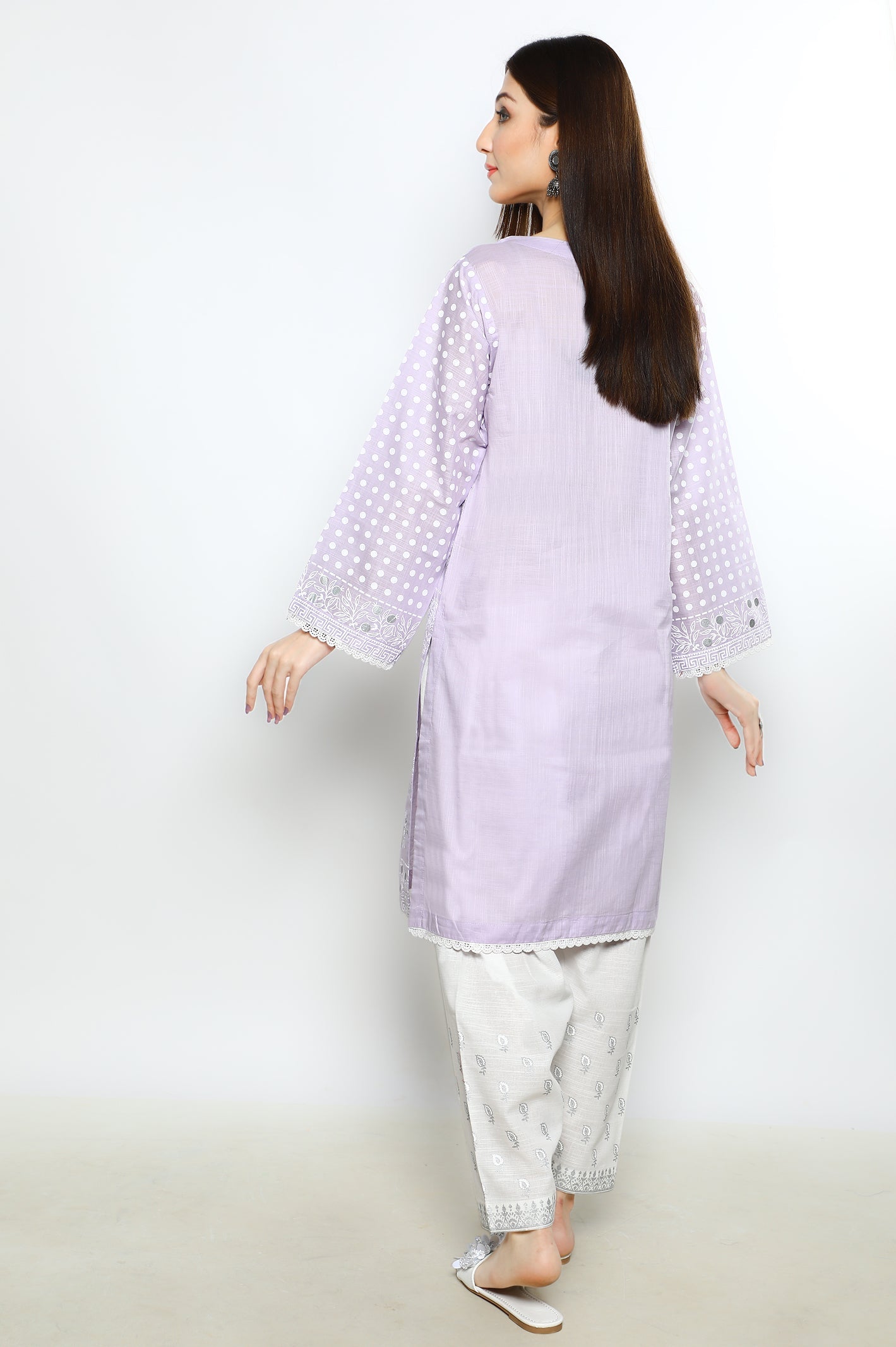 Women Stitched Kurti SKU: WKL0816-PURPLE