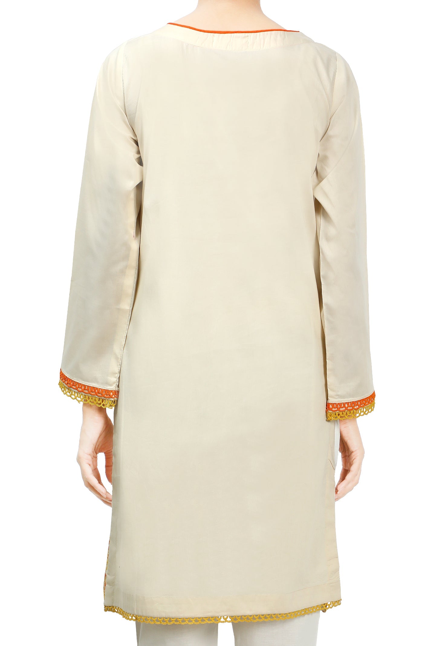 Women Stitched Kurti SKU: WKL0817-CREAM