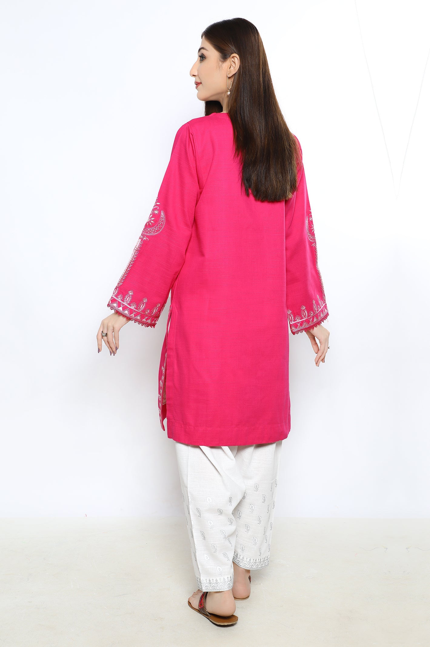 Women Stitched Kurti SKU: WKL0900-PINK